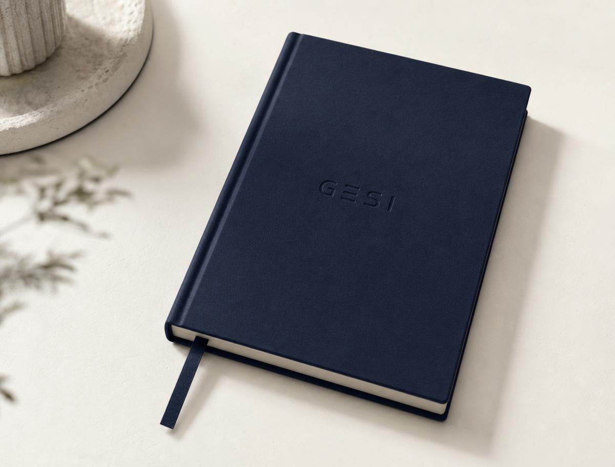 Athlete Journal with the GESI wordmark